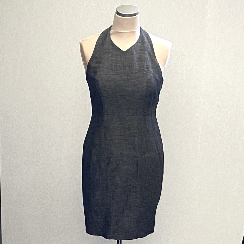 ANN TAYLOR Linen Halter Dress